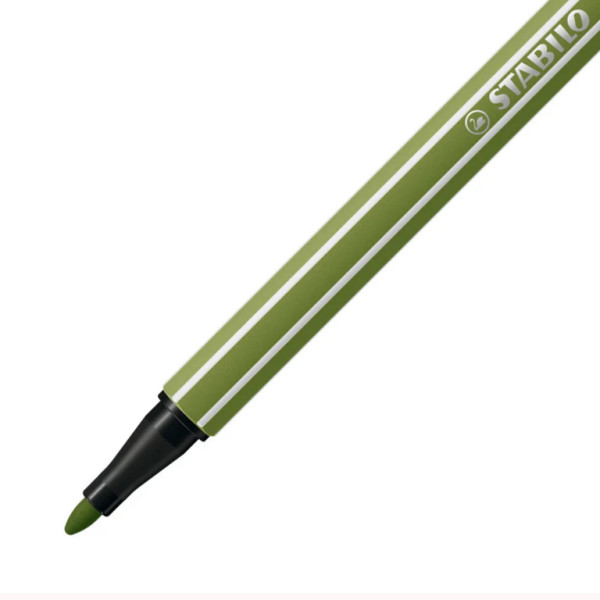 Feutre de dessin STABILO Pen 68 - pointe moyenne - Vert mousse