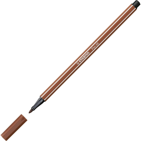Feutre de dessin STABILO Pen 68 - pointe moyenne - Marron rouille