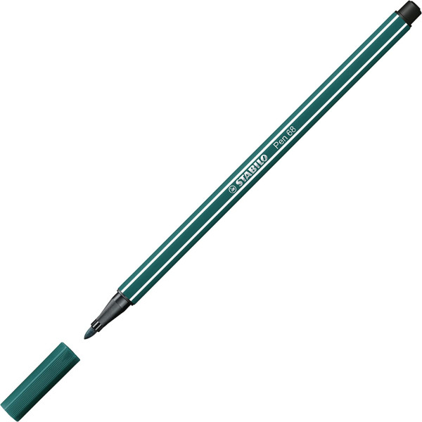 Feutre de dessin STABILO Pen 68 - pointe moyenne - Vert turquoise