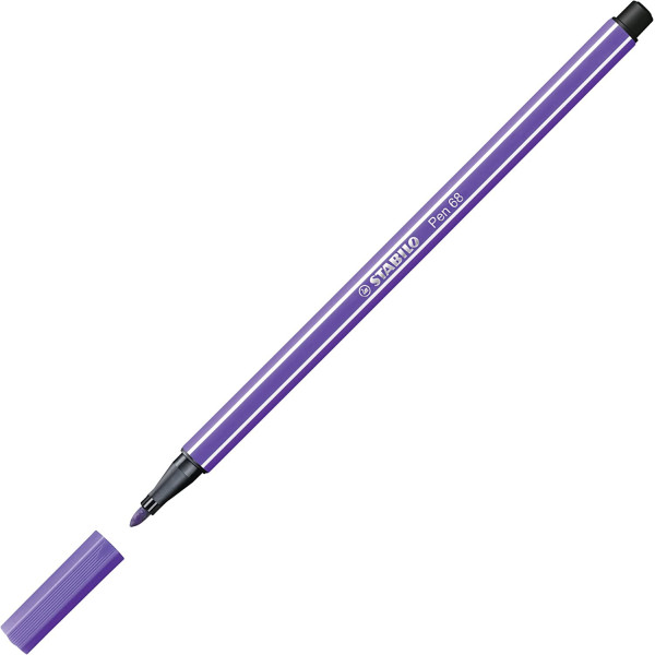 Feutre de dessin STABILO Pen 68 - pointe moyenne - Violet