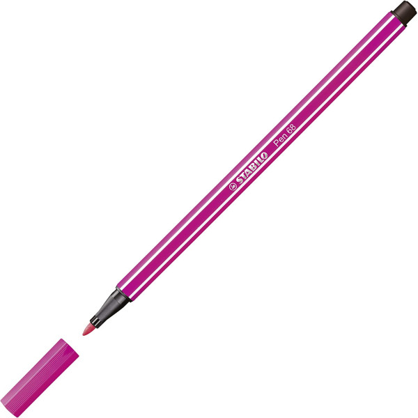 Feutre de dessin STABILO Pen 68 - pointe moyenne - Rose foncé