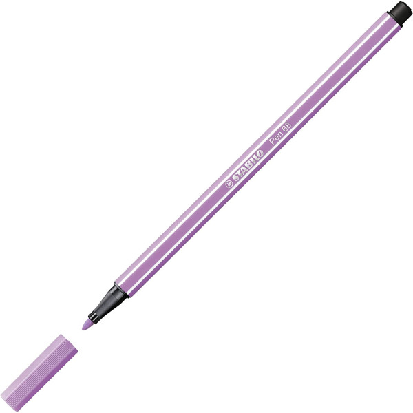 Feutre de dessin STABILO Pen 68 - pointe moyenne - Lilas clair