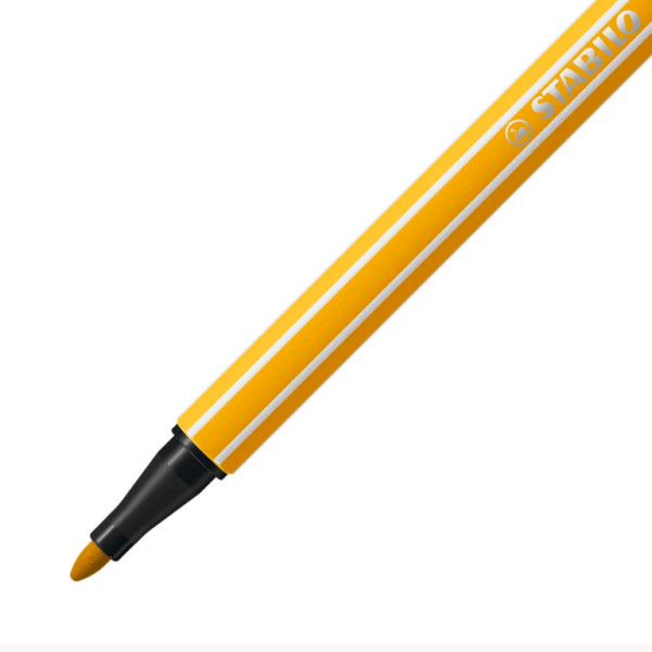 Feutre de dessin STABILO Pen 68 - pointe moyenne - Jaune curry