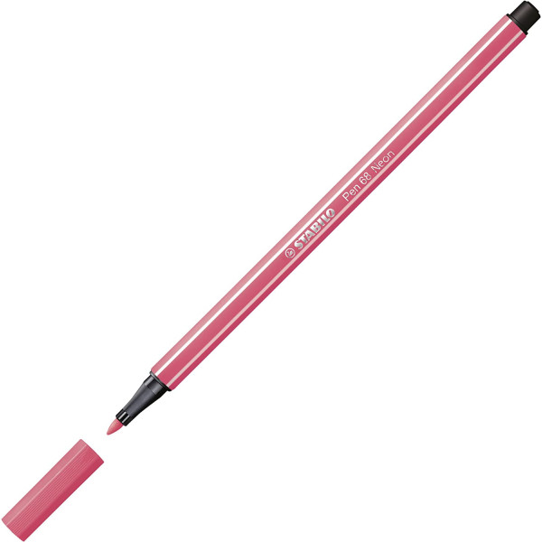 Feutre de dessin STABILO Pen 68 - pointe moyenne - Rose fluo