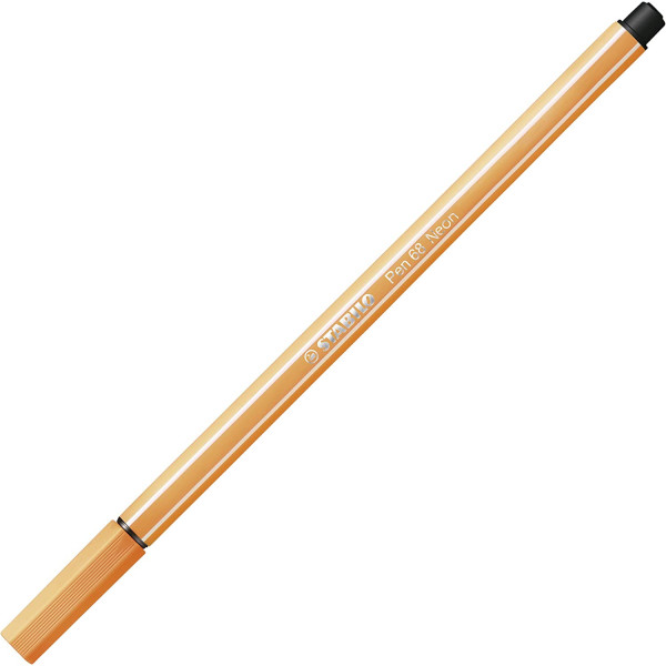 Feutre de dessin STABILO Pen 68 - pointe moyenne - Orange fluo