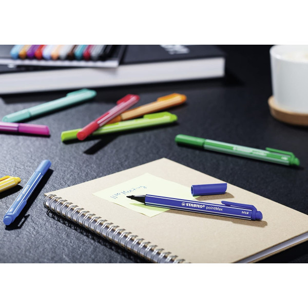 Stylo-feutre STABILO pointMax - pointe moyenne - Jaune