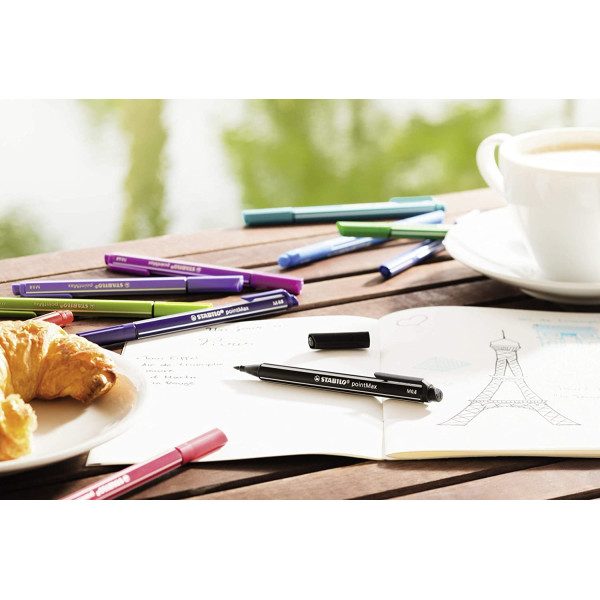 Stylo-feutre STABILO pointMax - pointe moyenne - Rose