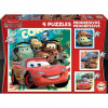 photo-Puzzle - Cars - Disney - 4 puzzles - 12 16 20 et 25 pièces - Educa