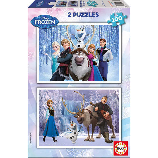 Puzzle - La Reine des Neiges - Disney - 100 pièces - Educa - Pas cher ...