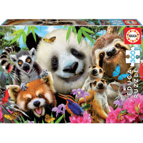 photo-Puzzle - Le selfie des animaux - 300 pièces - Educa