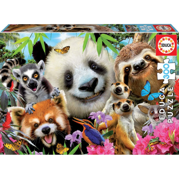 photo-Puzzle - Le selfie des animaux - 300 pièces - Educa