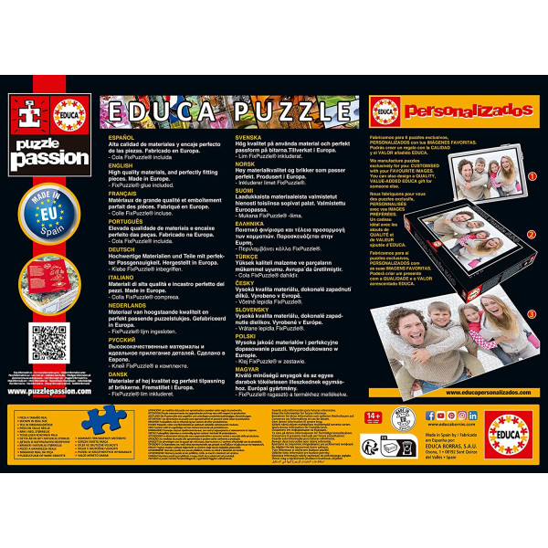 Puzzle - Carte du monde - Les merveilles du monde - 2000 pièces - Educa