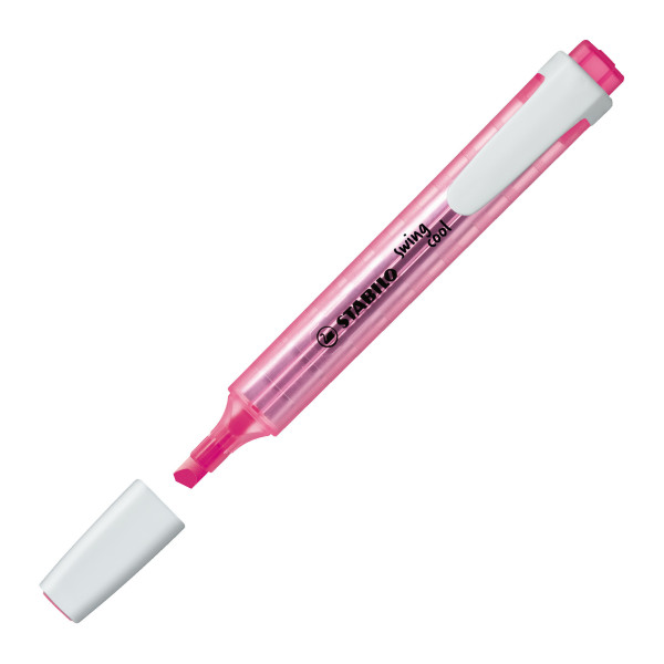Lot de 10 surligneurs rose fluo - STABILO Swing cool