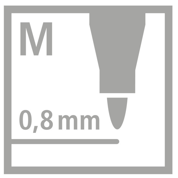 Lot de 10 feutres STABILO pointMax pointe moyenne 0.8mm Noir