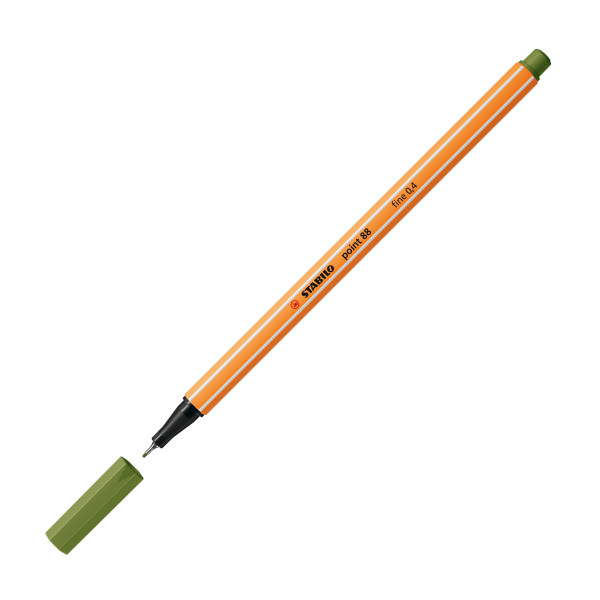 Stylo-feutre STABILO point 88 - pointe fine - Vert mousse