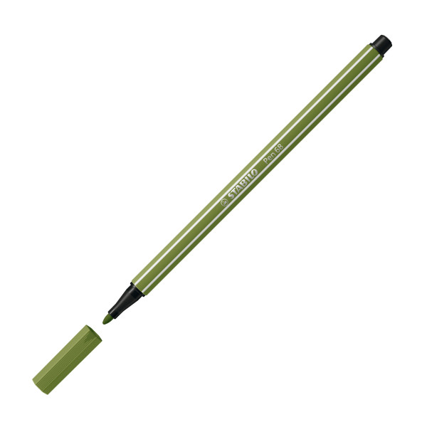 Feutre de dessin STABILO Pen 68 - pointe moyenne - Vert mousse