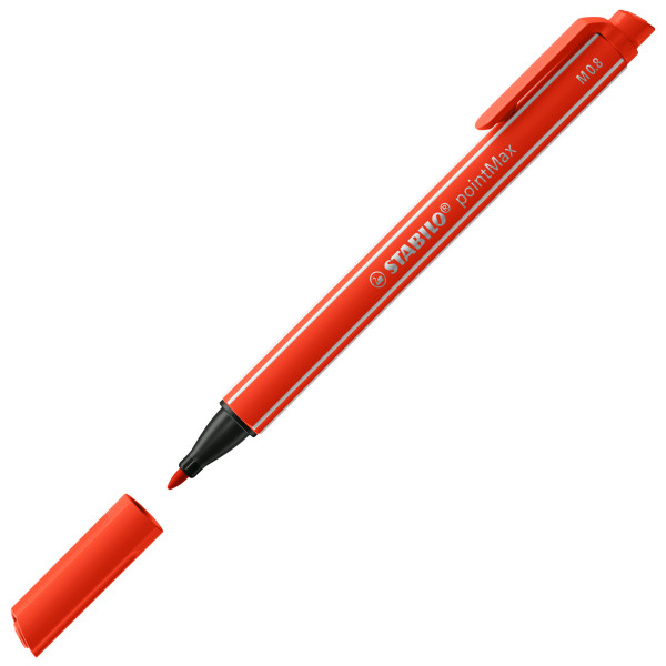 Stylo-feutre STABILO pointMax - pointe moyenne - Rouge