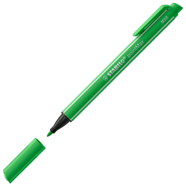 Stylo-feutre STABILO pointMax - pointe moyenne - Vert feuille