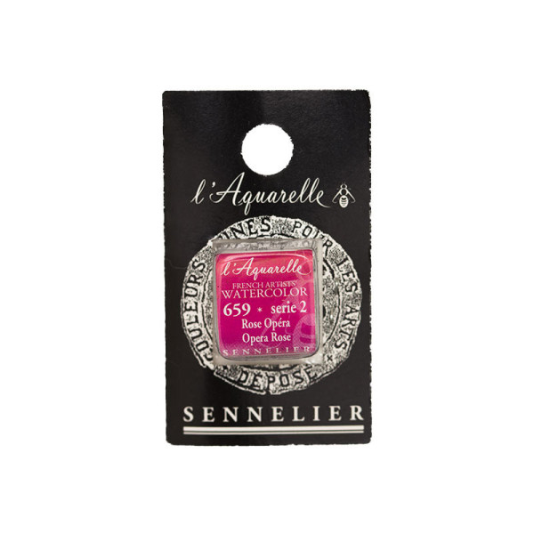 photo-Aquarelle Extra-Fine 1/2 Godet Rose opéra Sennelier