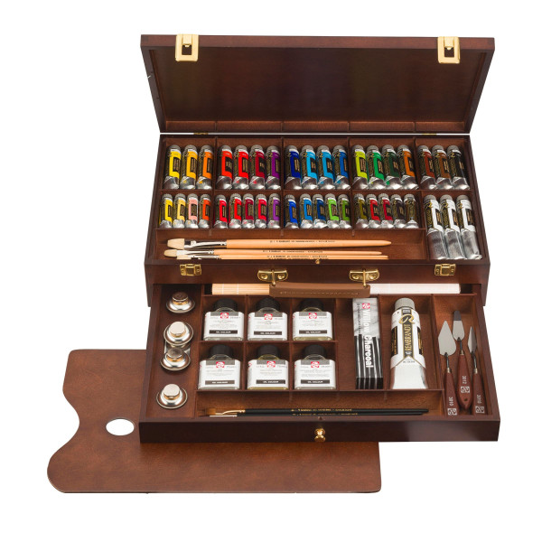 photo-Peinture à l'huile - Coffret - Excellent - 19 tubes de 15 ml et accessoires - Rembrandt