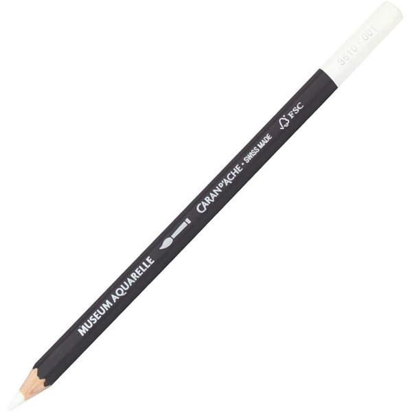 photo-Crayon de couleur - Aquarelle - Blanc - Carand'Ache - Museum Aquarelle