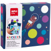 photo-Boîte de gommettes - Enfant - Jeu - Lune fly to the moon - Apli Kids