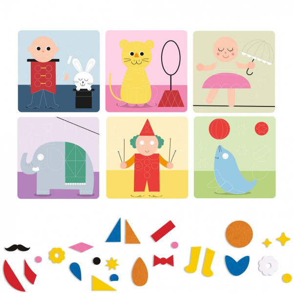 Boîte de collage - Enfant - Jeu - Feuilles de feutrine - Apli Kids