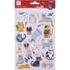 photo-Gommettes - Stickers - Animaux - Chats rigolos - 25 pièces - Apli Kids
