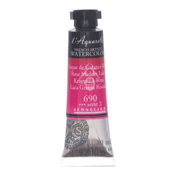 photo-Aquarelle extra-fine - Laque de Garance Rose - tube 10 ml - Sennelier