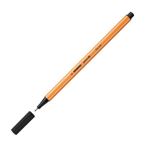 Stylo-feutre STABILO point 88 - pointe fine - Noir