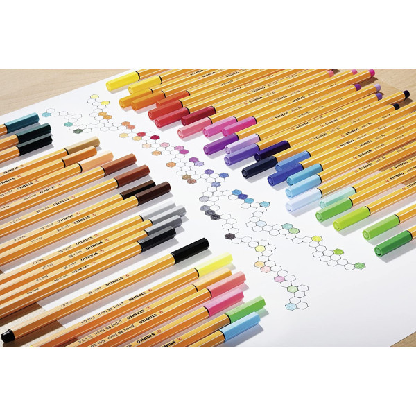 Stylo-feutre STABILO point 88 - pointe fine - Noir
