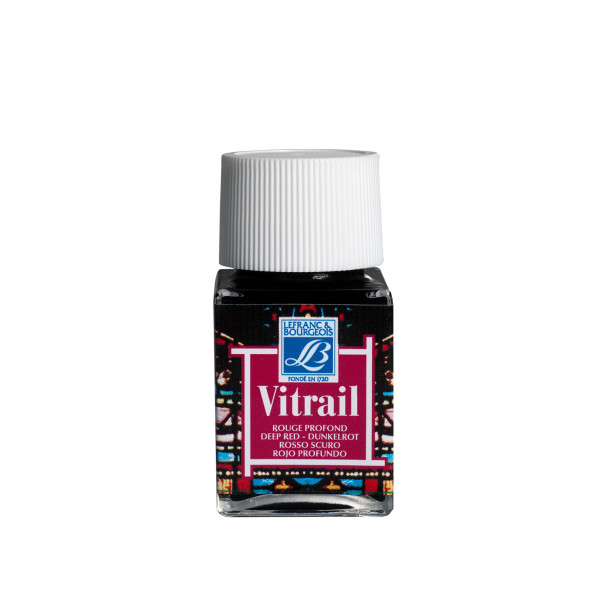 photo-Peinture pour verre - Céramique - Faïence - Métal - Rouge profond - Vitrail - Lefranc Bourgeois