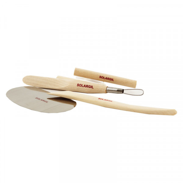 photo-Outils pour la poterie - Kit du potier - 4 accessoires - Solargil