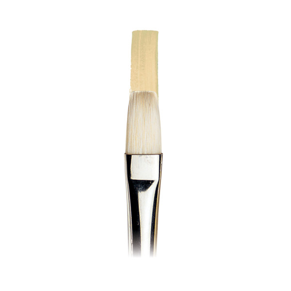 photo-Pinceau - Plat - Huile - Acrylique - Winsor et Newton - Artists - Soie de porc - N°2
