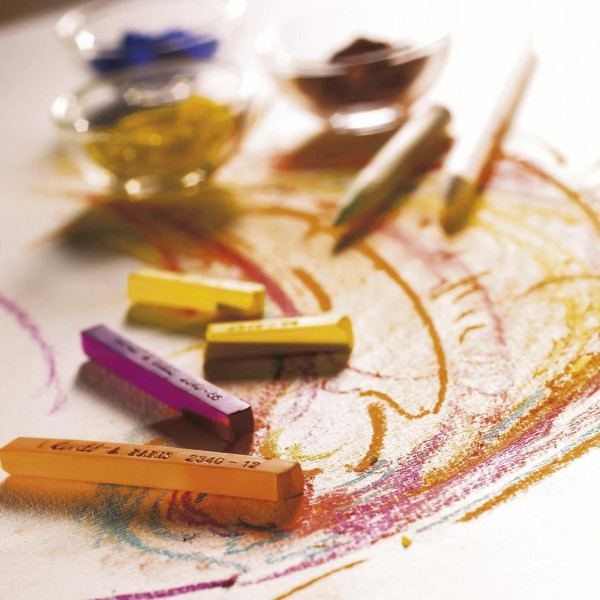 Carrés couleur - Pastels - Boîte de 12 carrés - Conté à Paris - Couleurs portrait