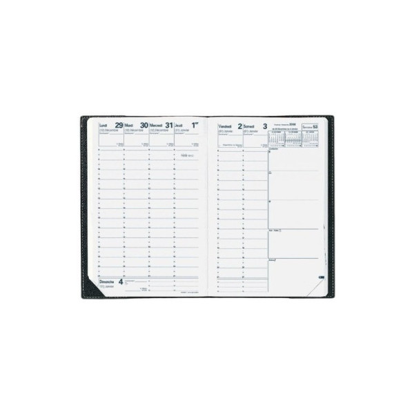Agenda Semainier 2023 Impala Ministre - 16 X 24 Cm - Noir - Quo Vadis