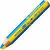 Etui carton de 5 crayons de couleur STABILO woody 3 in 1 mine bicolore + 1 taille-crayon