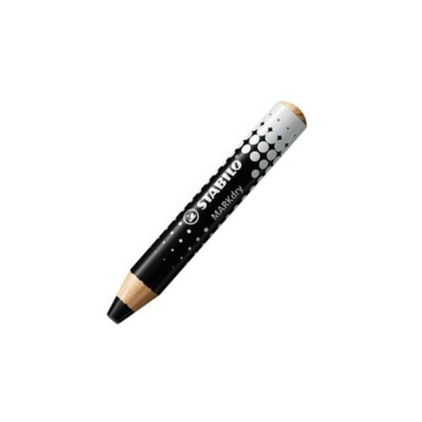Etui carton de 4 crayons marqueur STABILOMARKdry + 1 taille-crayon + 1 chiffonnette