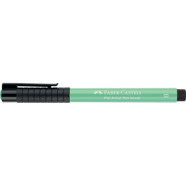 Feutre à dessin - Pointe pinceau - Vert phtalo clair - Pitt Artist - Faber-Castell