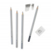4 crayons graphite + gomme - Beaux-Arts - Winsor et Newton - Studio Collection