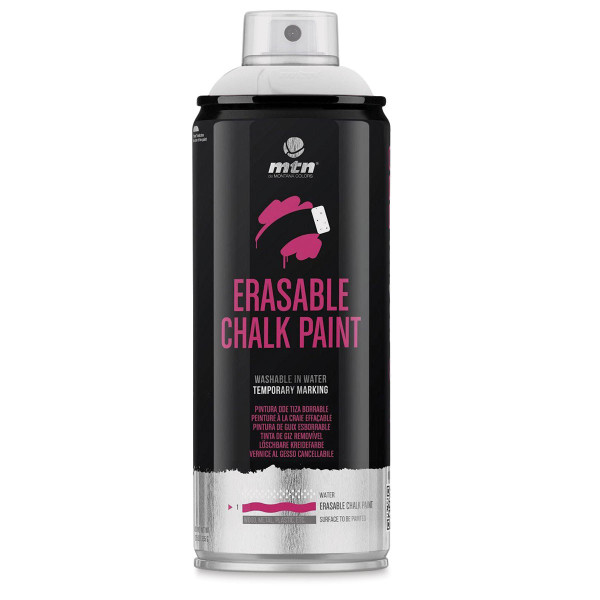 photo-Bombe de peinture - Peinture effaçable - Blanc - MTN PRO Chalk - 400ml