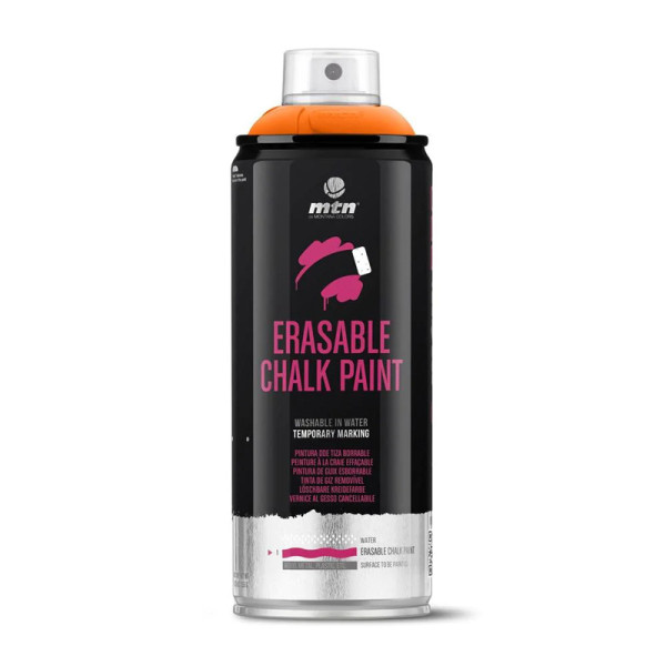 photo-Bombe de peinture - Peinture effaçable - Orange - MTN PRO Chalk - 400ml
