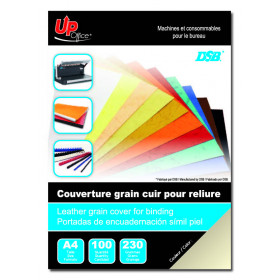 photo-Couverture pour reliure - Ivoire - A4 - Grain cuir - UpOffice