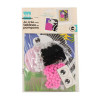 photo-Tableau en pompons - Activité pour enfant - Zèbre