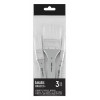 3 pinceaux - Brosses - Plat - Acrylique - Synthétique - Liquitex