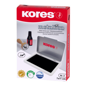 photo-Encreur pour tampon - Recharge pour tampon - Vert métallisé - 7x11 cm - Kores