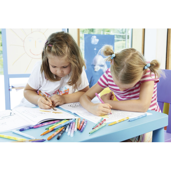 Etui carton de 12 feutres de coloriage STABILO Trio A-Z - pointe fine - coloris assortis