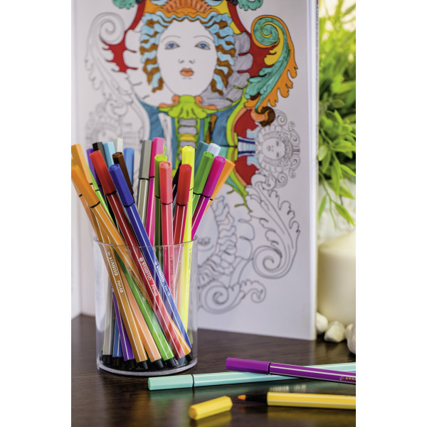 Etui de 15 feutres de dessin STABILO Pen 68 - pointe moyenne