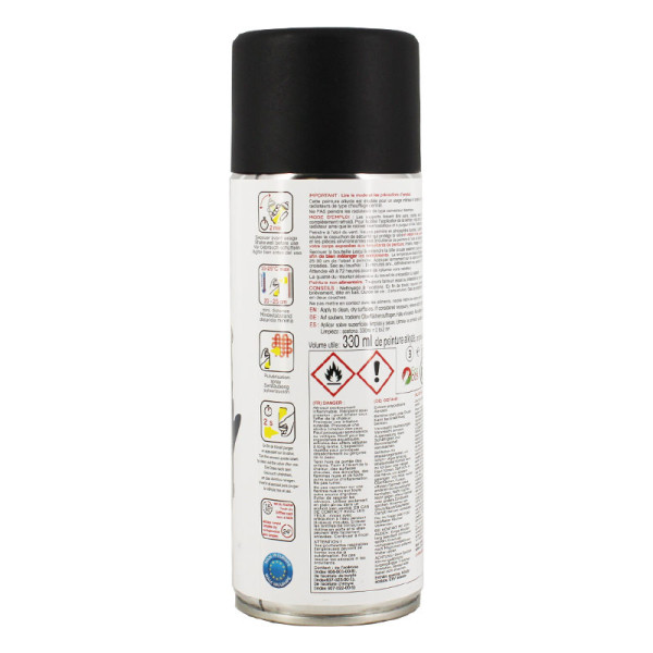 Bombe de peinture - Noir mat - Pour radiateur - Décoration - 330ml - AMT