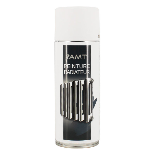 photo-Bombe de peinture - Blanc mat - Pour radiateur - Décoration - 330ml - AMT